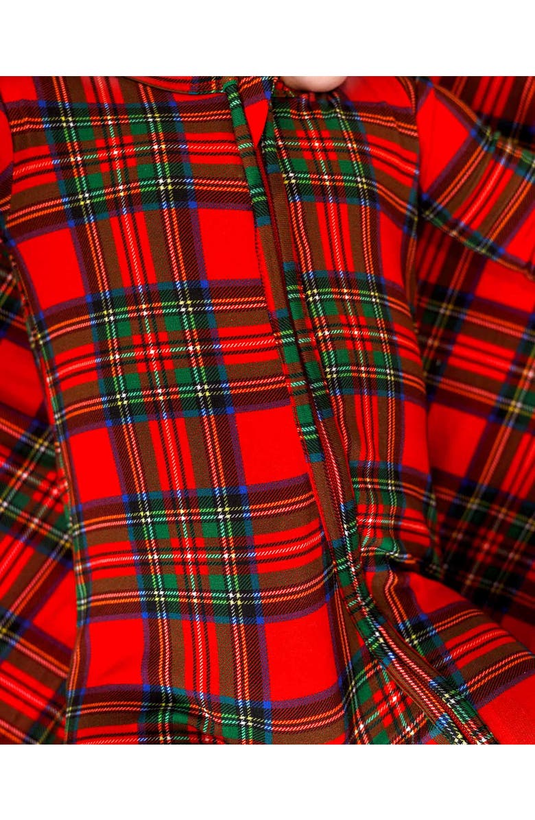 Lev Baby December Boy Zippered Footie, Alternate, color, Red