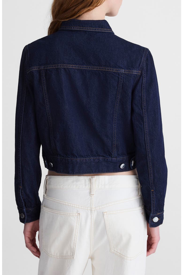 Boxy Denim Trucker Jacket, Alternate, color, RINSE WASH