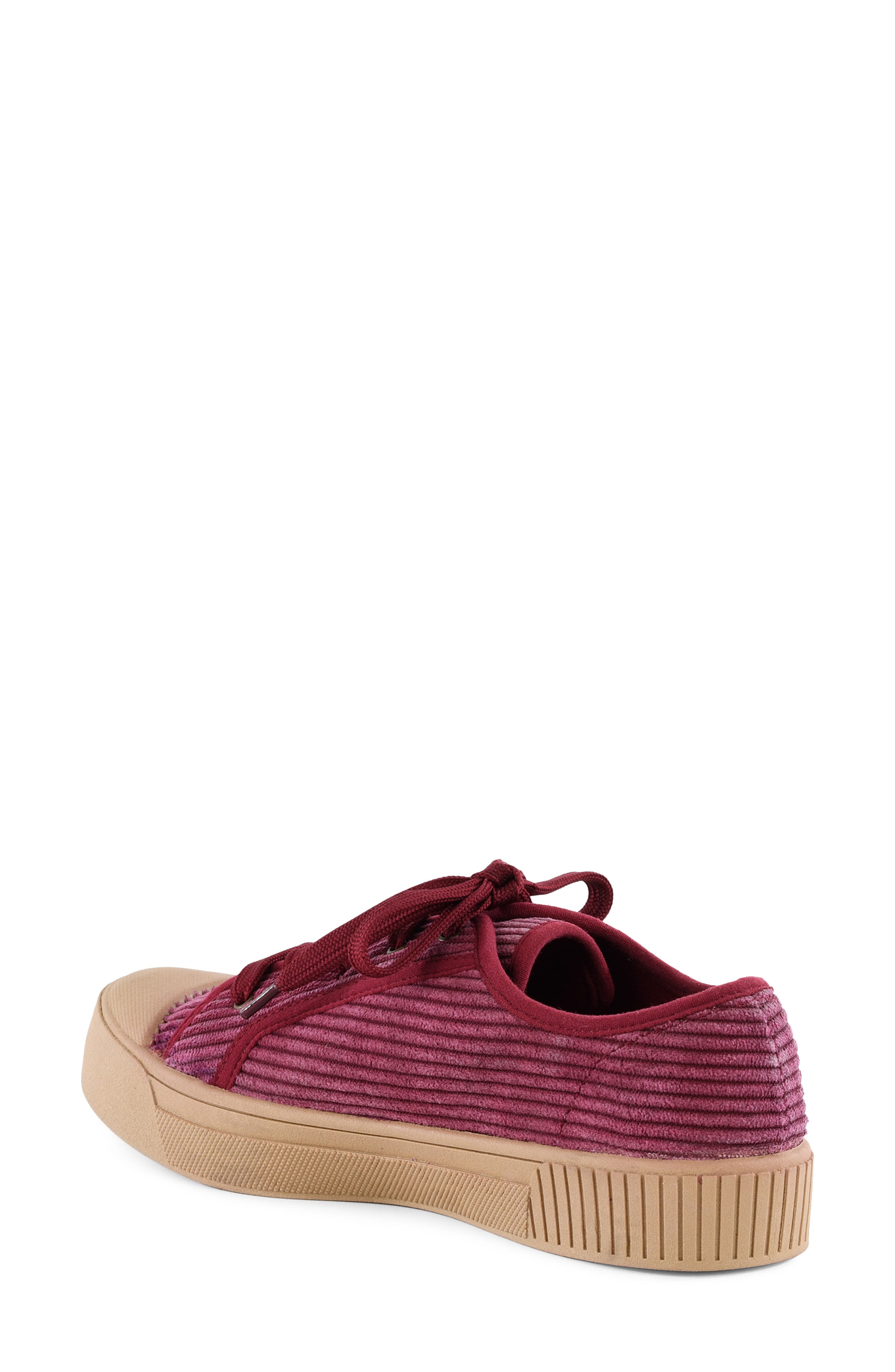 Bright Star Sneaker, Alternate, color, BURGUNDY