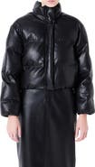 Grey Lab Crop Puffer Jacket