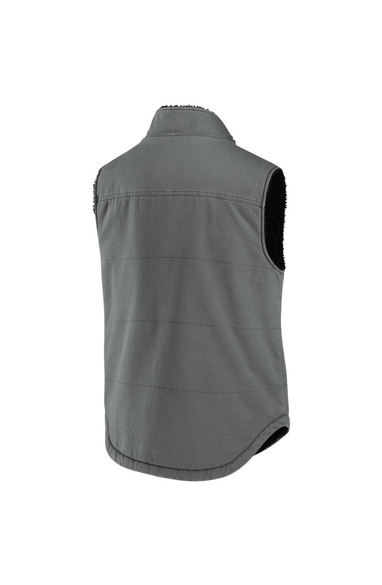 NFL X DARIUS RUCKER Men's NFL x Darius Rucker Collection by Fanatics Gray Tampa Bay Buccaneers Sherpa-Lined Full-Zip Vest, Alternate, color, Gray