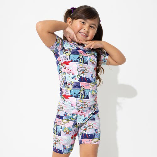 Shop Bellabu Bear Justice Heroines Kids 2-piece Short Sleeve & Shorts Pajama Set