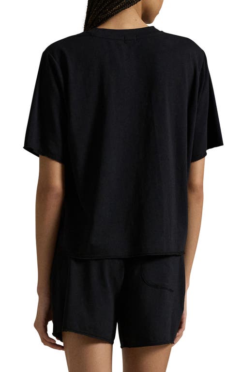 Polo Ralph Lauren Terry Short Sleeve Shorty Set In Polo Black