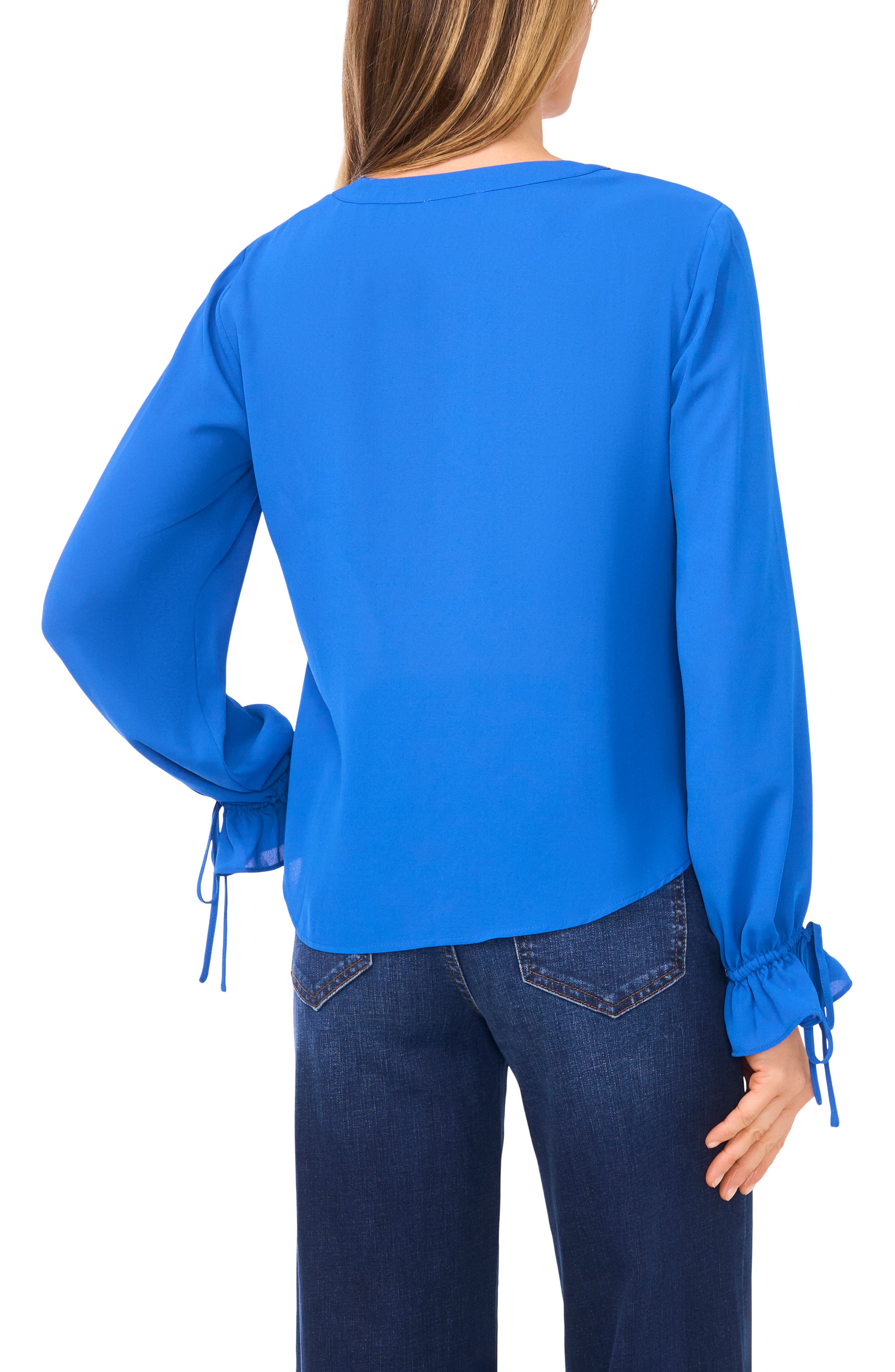 Tie Cuff Button-Up Top - image 4