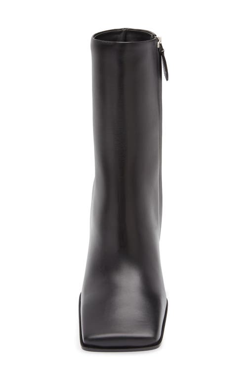 Alaïa Square Toe Bootie In Animal Print