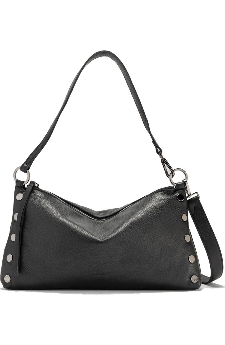HAMMITT Kyle Medium Shoulder Bag, Main, color, Black/ Gunmetal