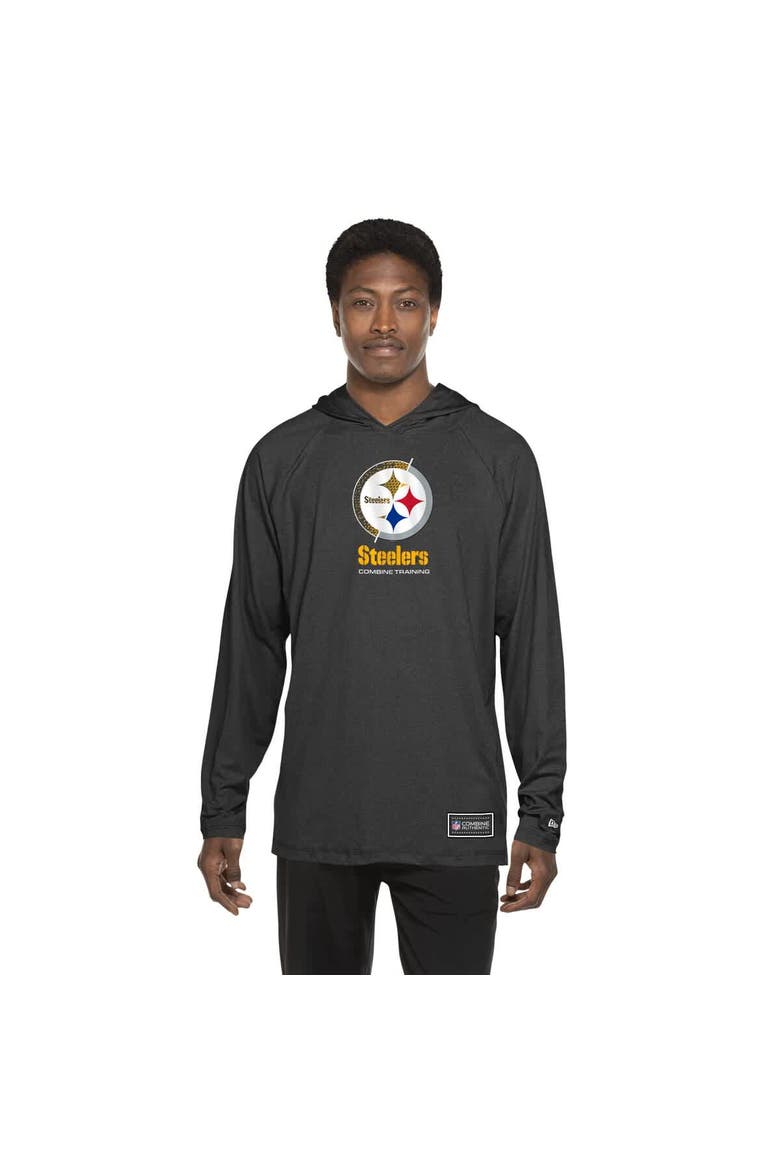 Men's New Era  Black Pittsburgh Steelers Functional Fandom Hoodie, Alternate, color, Black