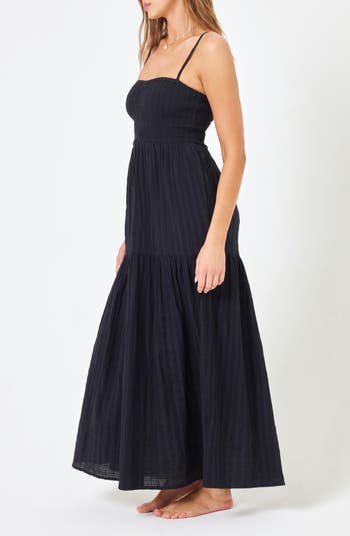 Mallorca Smocked Cover-Up Maxi Dress
