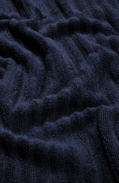 Woven & Weft Combed Cotton 4-pack Bath Towels In Blue