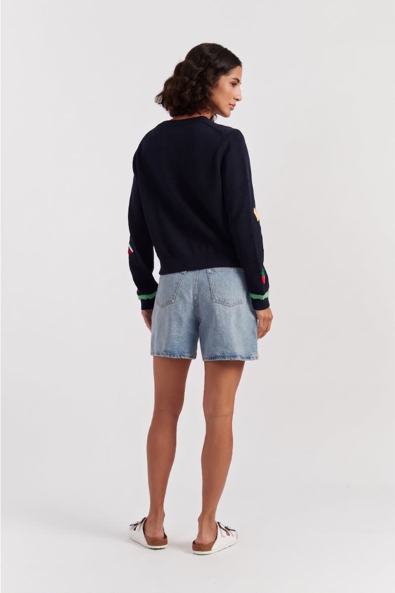 Fruity Snoopy Sweater, Alternate, color, Blue