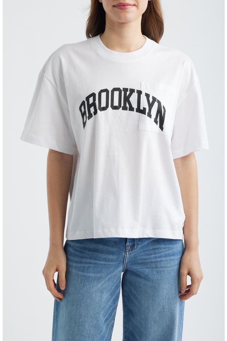 Brooklyn Cotton Pocket T-Shirt, Main, color, WHITE