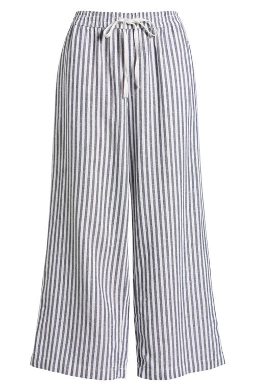CASLONR CASLON(R) DRAWSTRING WIDE LEG LINEN BLEND PANTS 