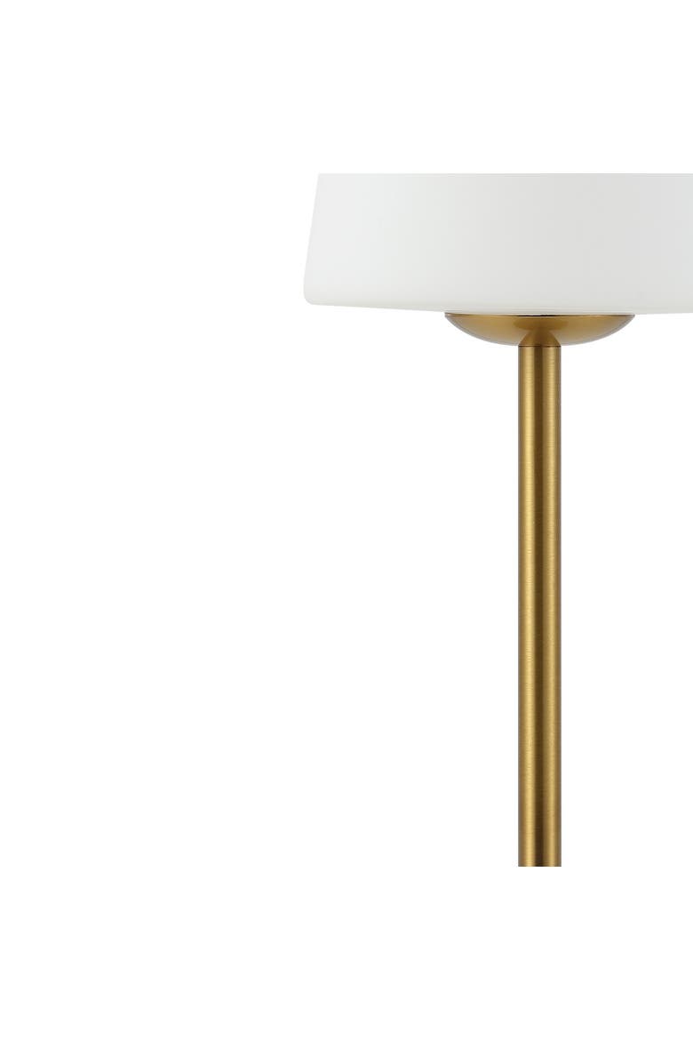Carson Modern Minimalist Iron Rechargeable Integrated Portable LED Table Lamp, Alternate, color, Brass Gold