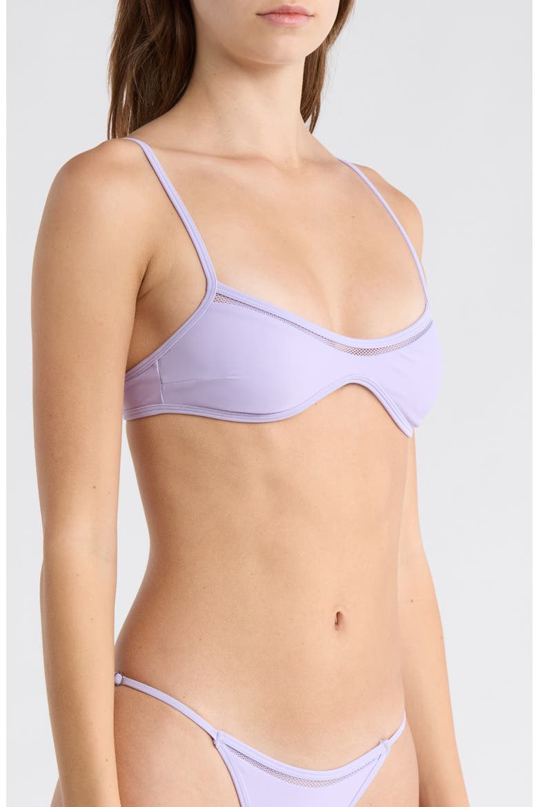 Sandra Bralette Bikini Top, Alternate, color, LAVENDER