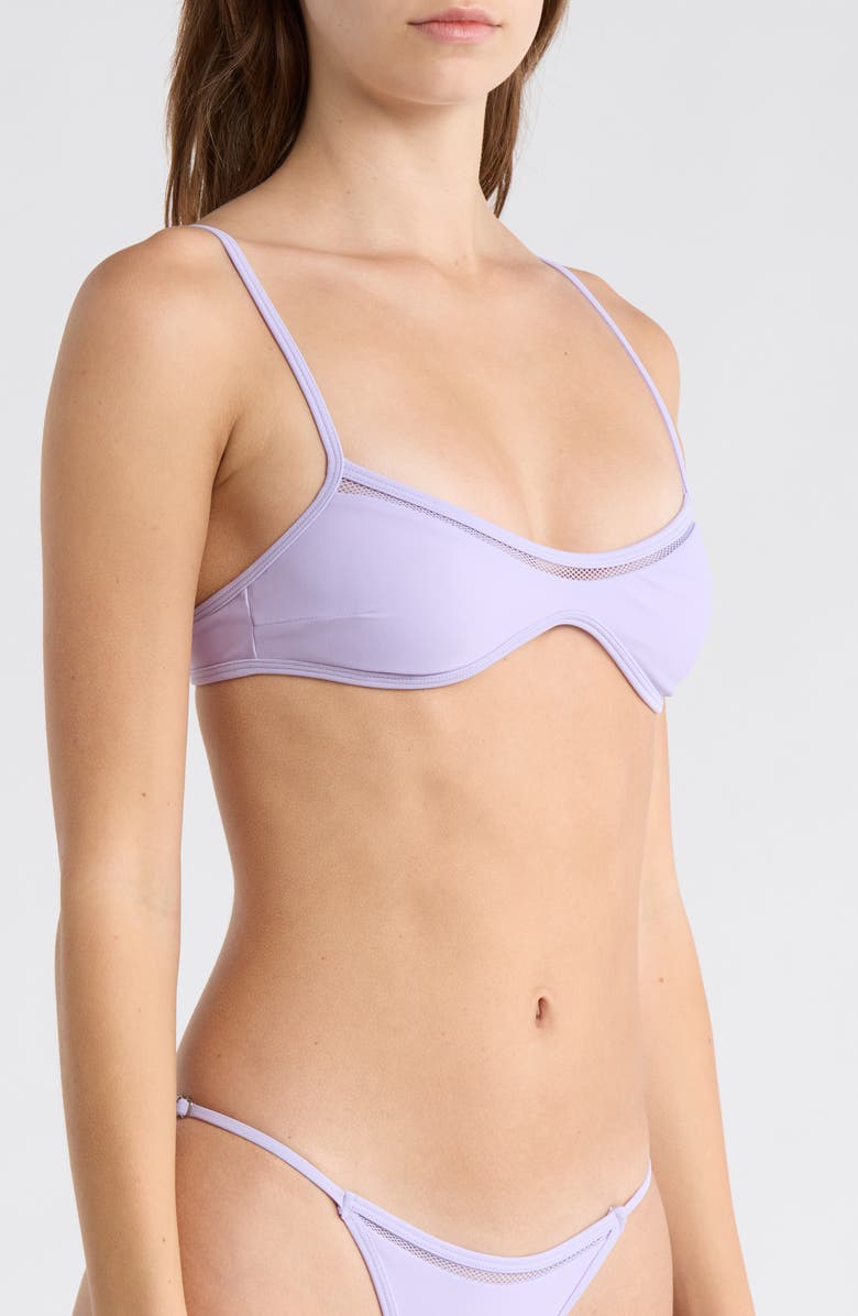 PacSun Sandra Bralette Bikini Top, Alternate, color, Lavender