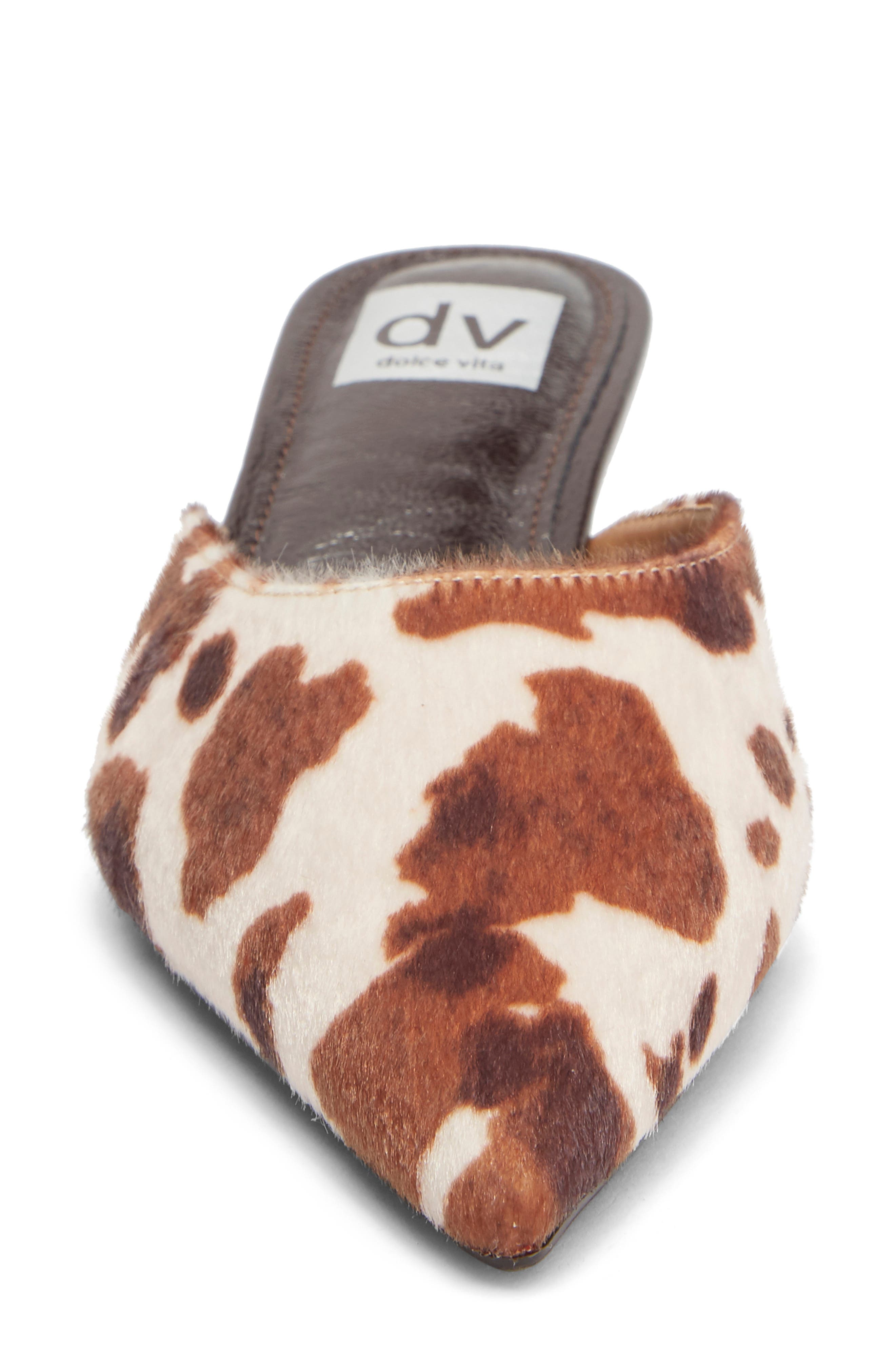 Pointed Toe Mule, Alternate, color, BROWN COW