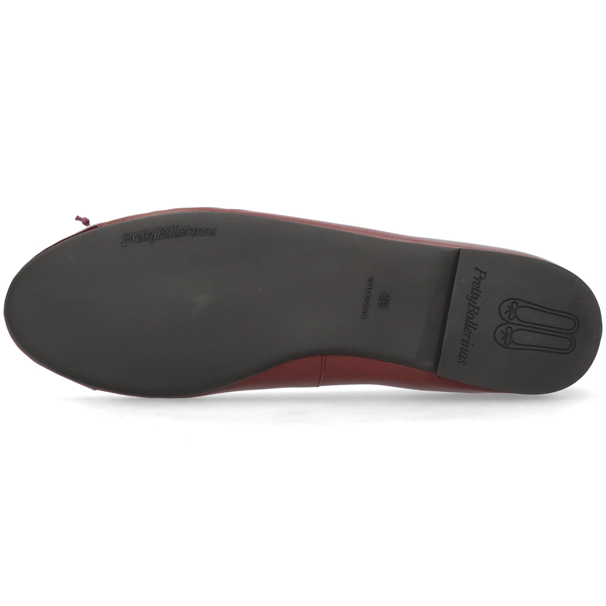 Toecap Ballet Flat, Alternate, color, Wine red