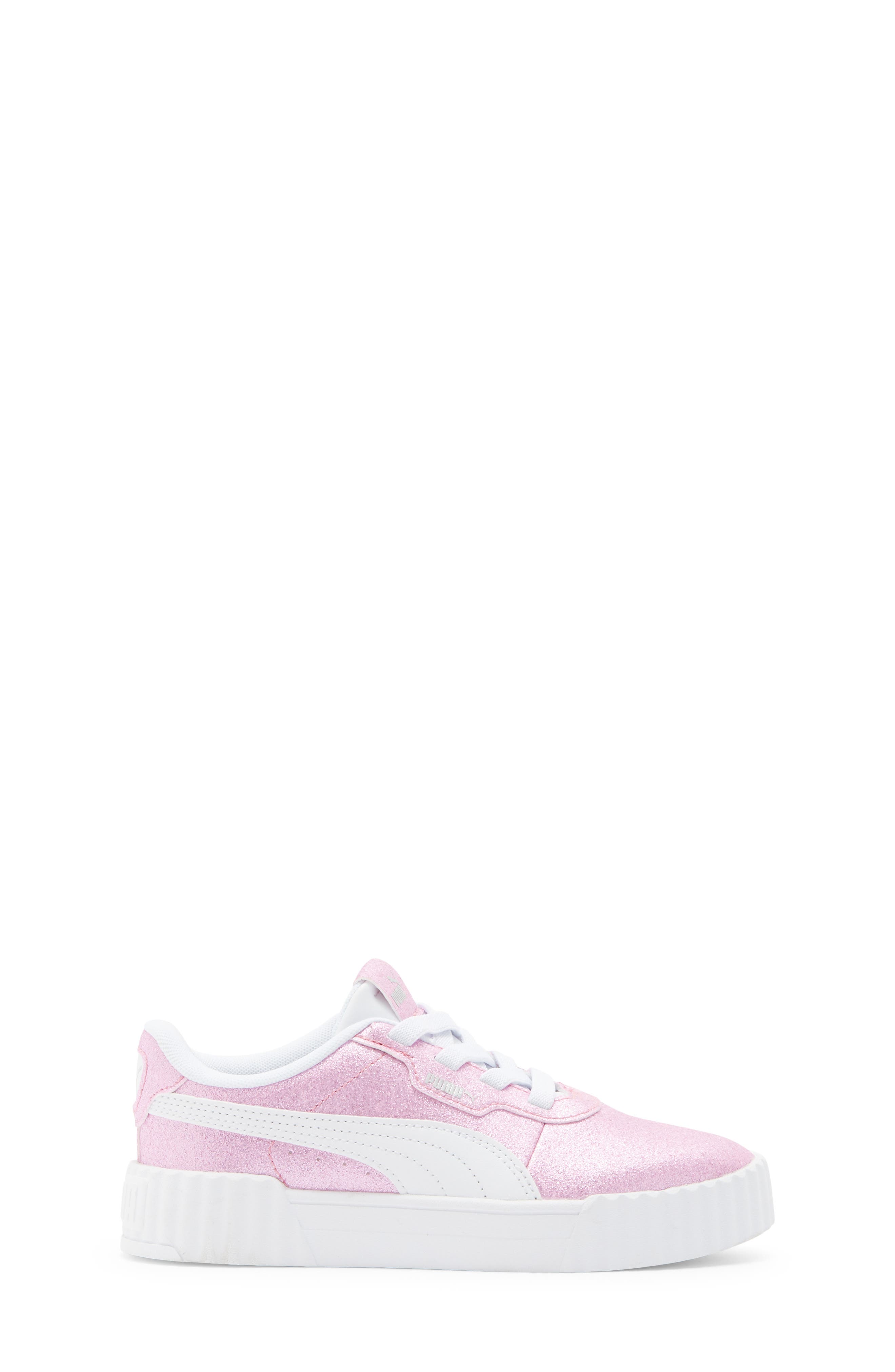 Kids' Carina 3.0 Glitz Sneaker, Alternate, color, PEACHSKIN/ PUMA SILVER