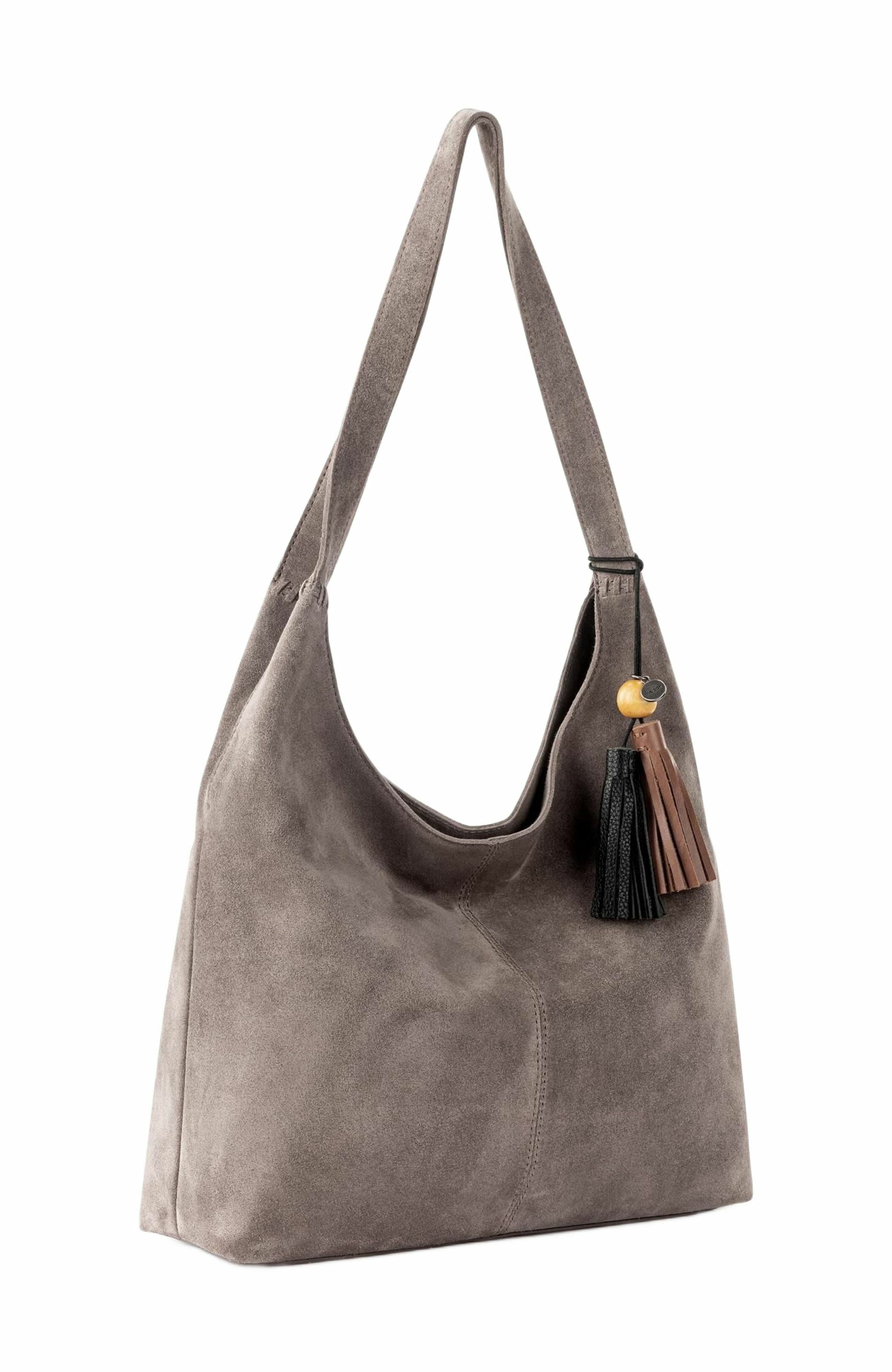 The Sak Huntley Hobo Bag, Alternate, color, Mushroom Suede