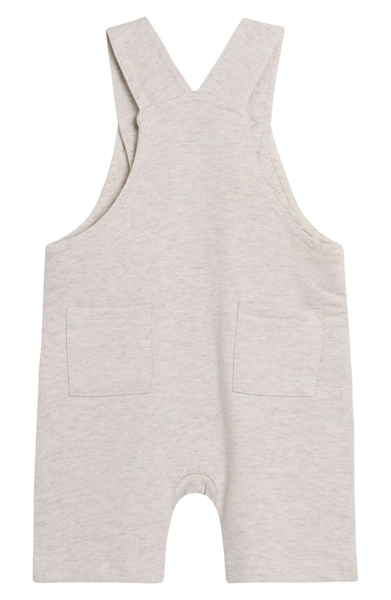 JOJO MAMAN BEBE Shirt & Tractor Appliqué Overalls Set, Alternate, color, Natural