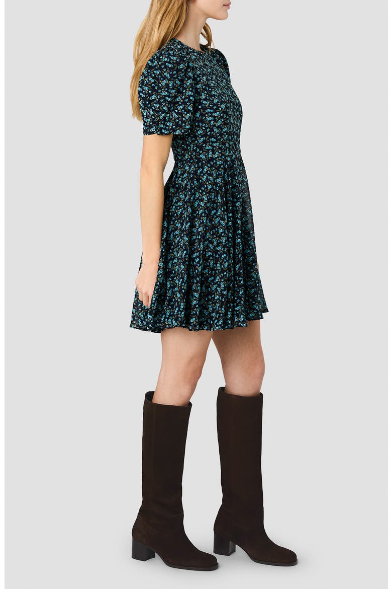Marina Ditsy Floral Chiffon Minidress, Alternate, color, LUCIA DITSY FLEUR