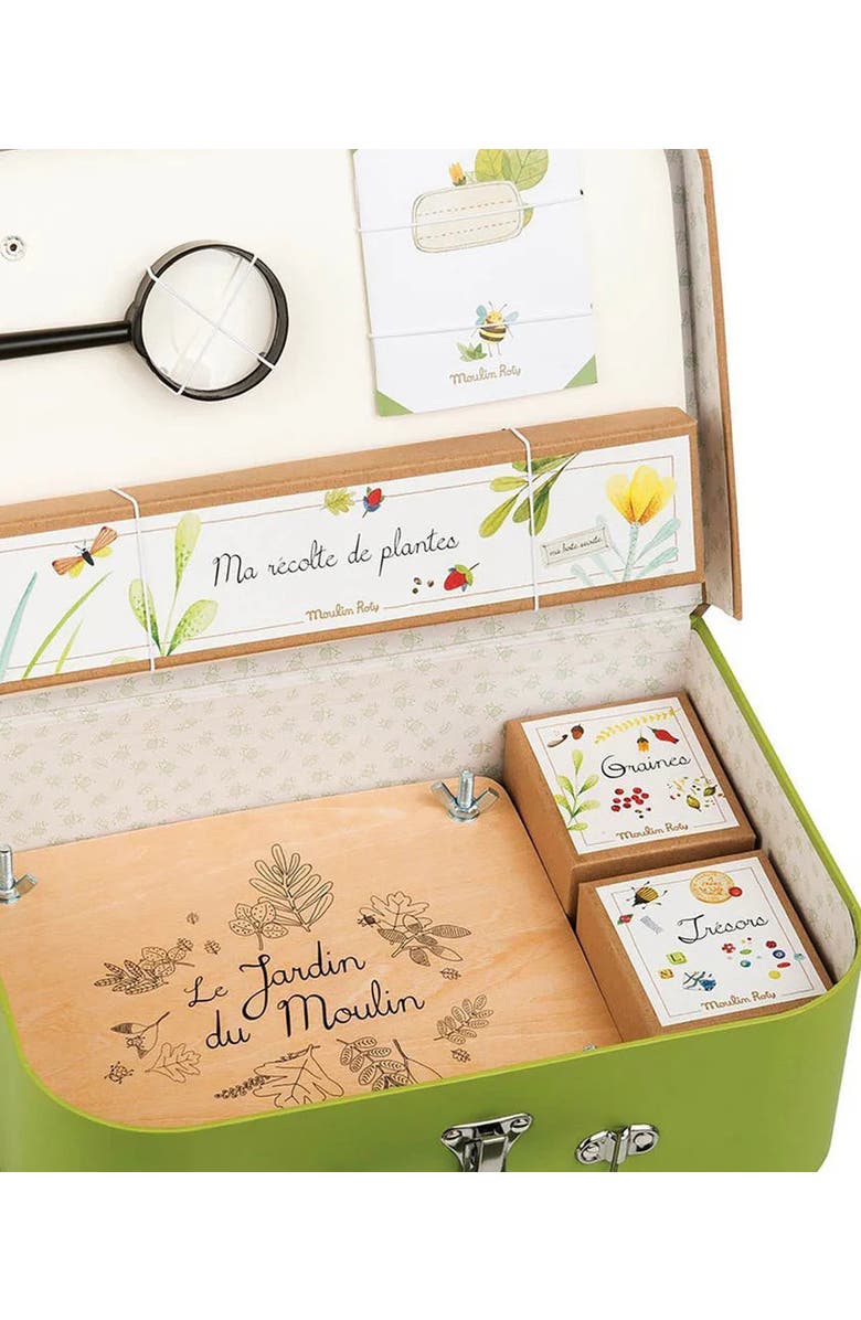 Moulin Roty Suitcase The Botanist Recreational Activity, Alternate, color, Green