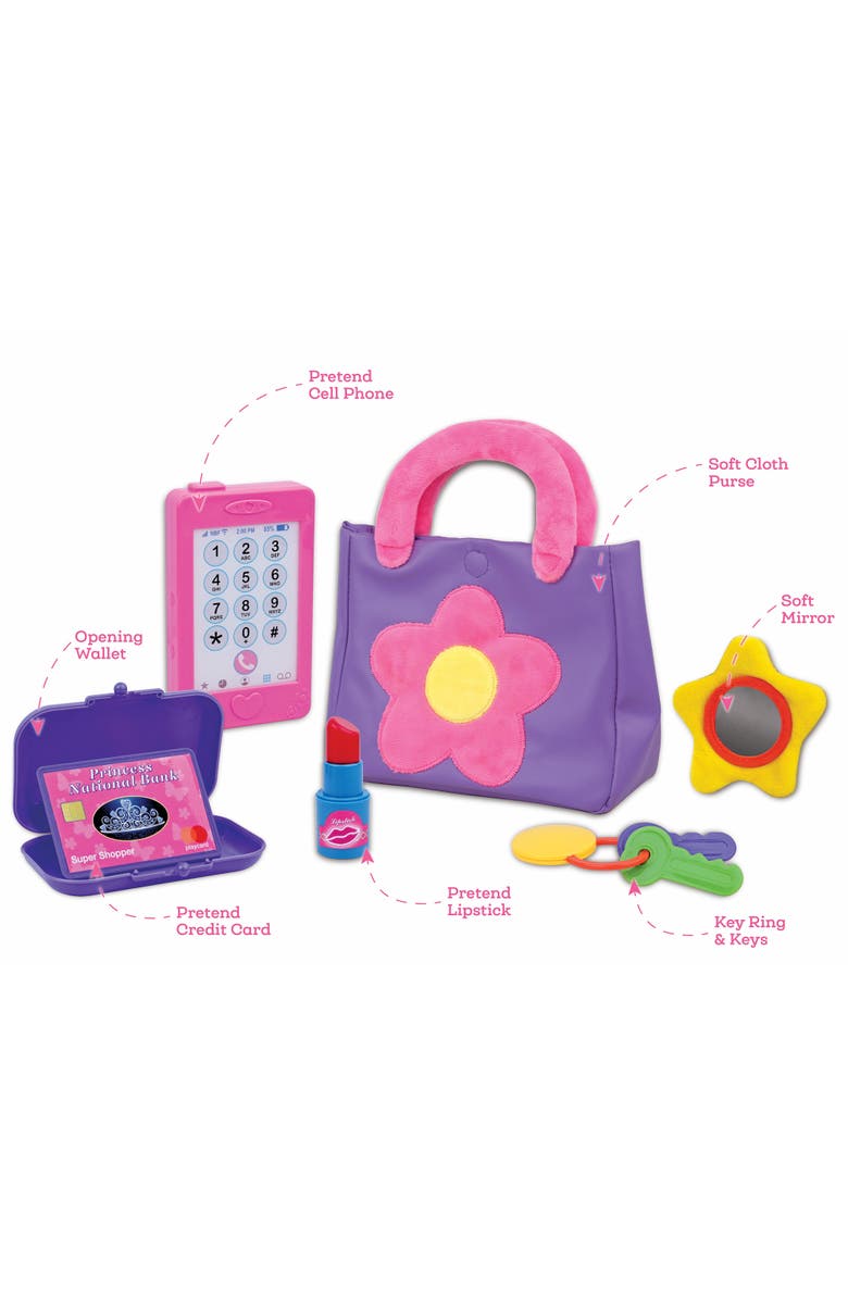 Nothing But Fun Toys Let's Pretend Purse, Pink & Purple Play Set, 2+, Alternate, color, 