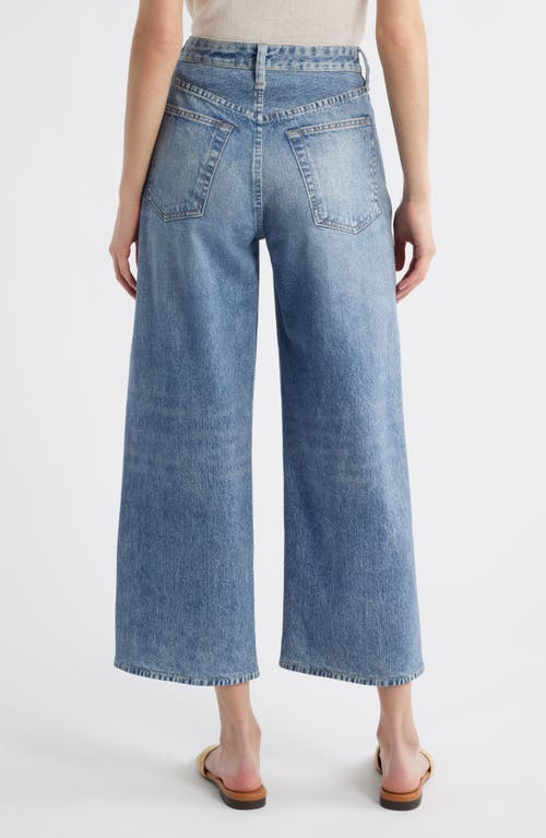 RAG & BONE RAG & BONE MIRAMAR ANDI HIGH WAIST ANKLE WIDE LEG COTTON TERRY SWEATPANT JEANS 