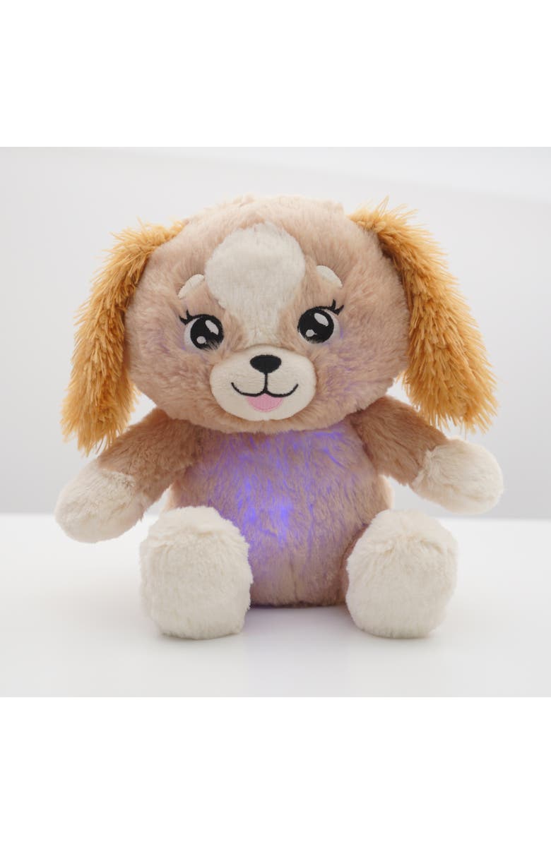 Happpy Nappers Lullabrites Lullabrites Brown Dog Musical Light Up Bedtime Plush, Alternate, color, Multicolored