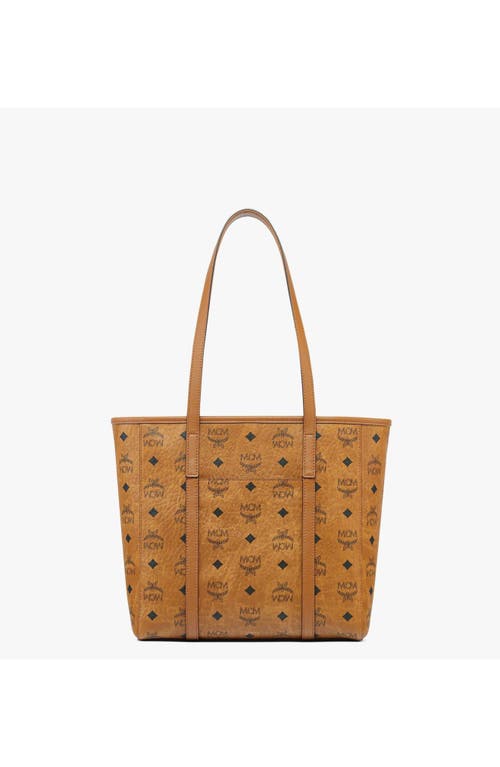 Mcm Toni Top-zip Shopper In Cognac