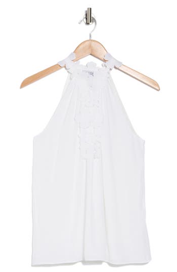 Shop Ramy Brook Floral Appliqué Sleeveless Top In White