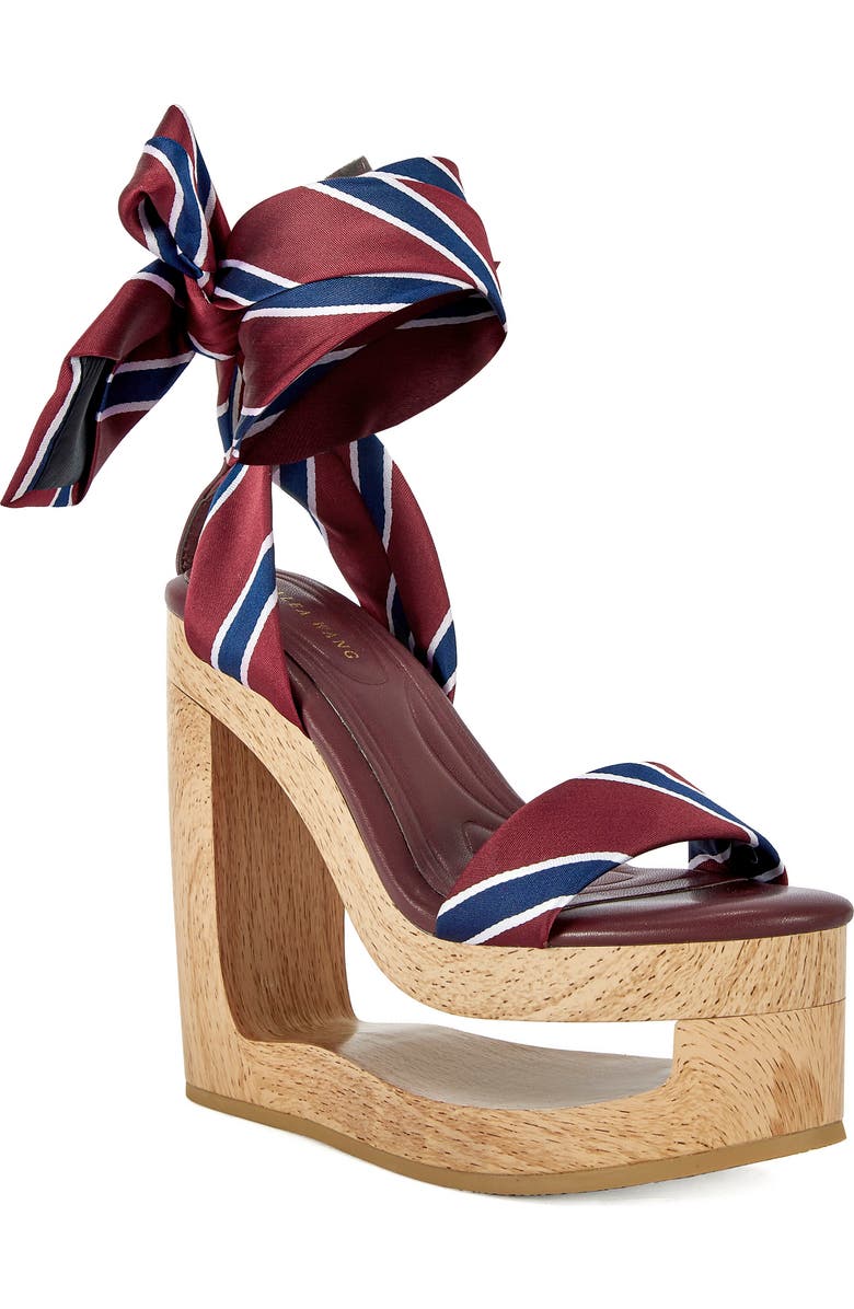 AZALEA WANG Wynn Sandal, Main, color, Burgundy