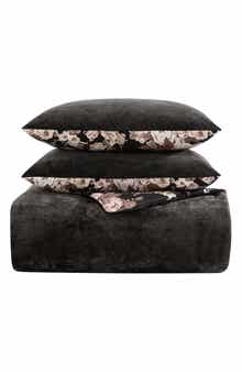 Betsey Johnson Velvet Solid Comforter & Sham Set