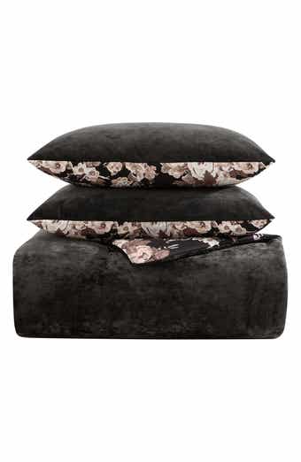 Betsey Johnson Velvet Solid Comforter & Sham Set