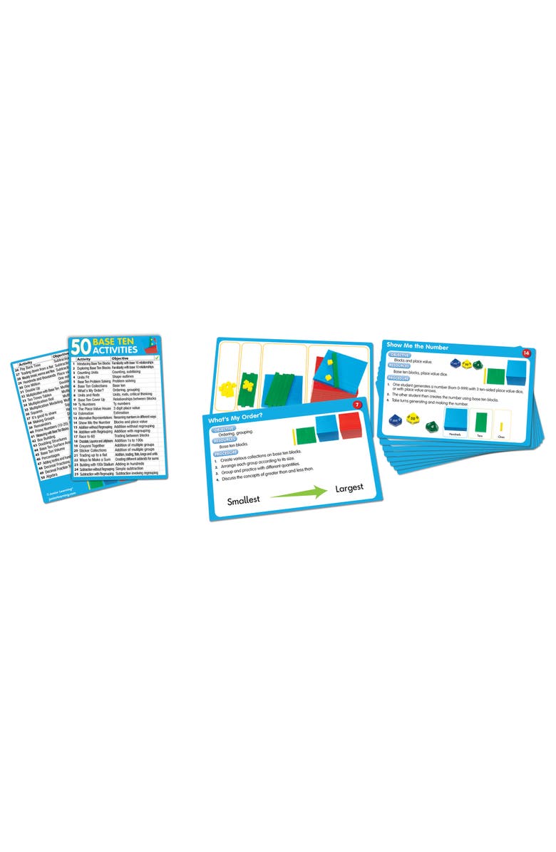 Junior Learning 50 Base Ten Activities, Alternate, color, Multicolored