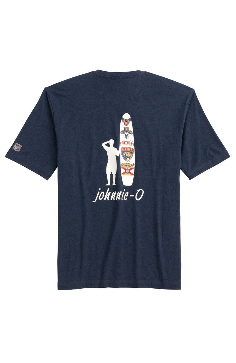 johnnie-O Men's johnnie-O Navy Florida Panthers Heathered Spencer T-Shirt, Alternate, color, Navy