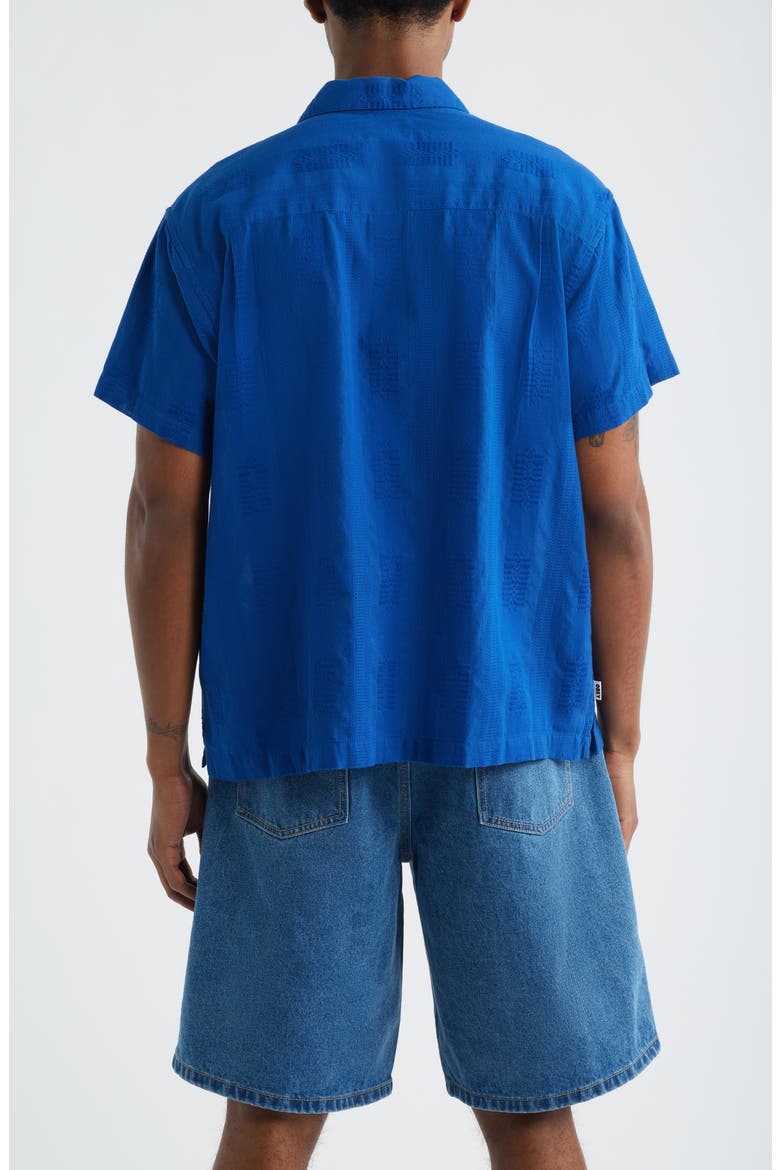 Samuel Texture Stripe Camp Shirt, Alternate, color, DAZZLING BLUE MULTI