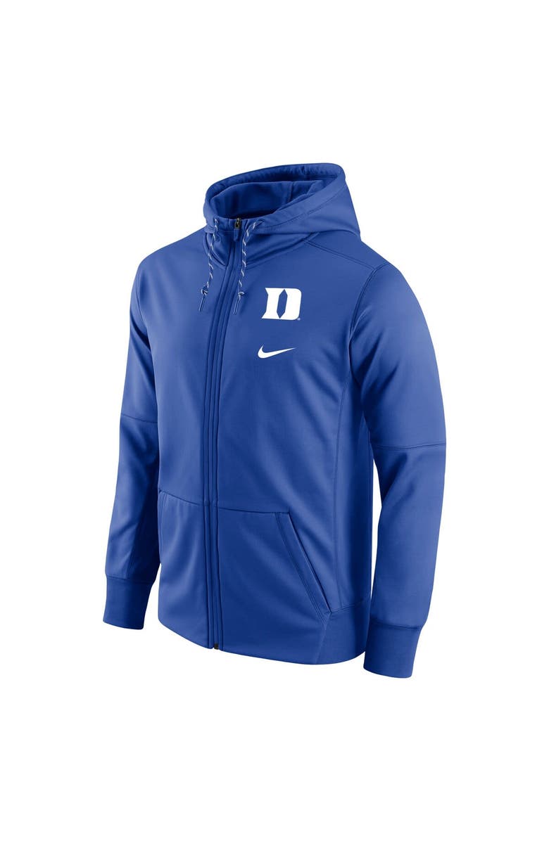 Nike Men's Nike Royal Duke Blue Devils Logo Stack Performance Full-Zip Hoodie, Alternate, color, 