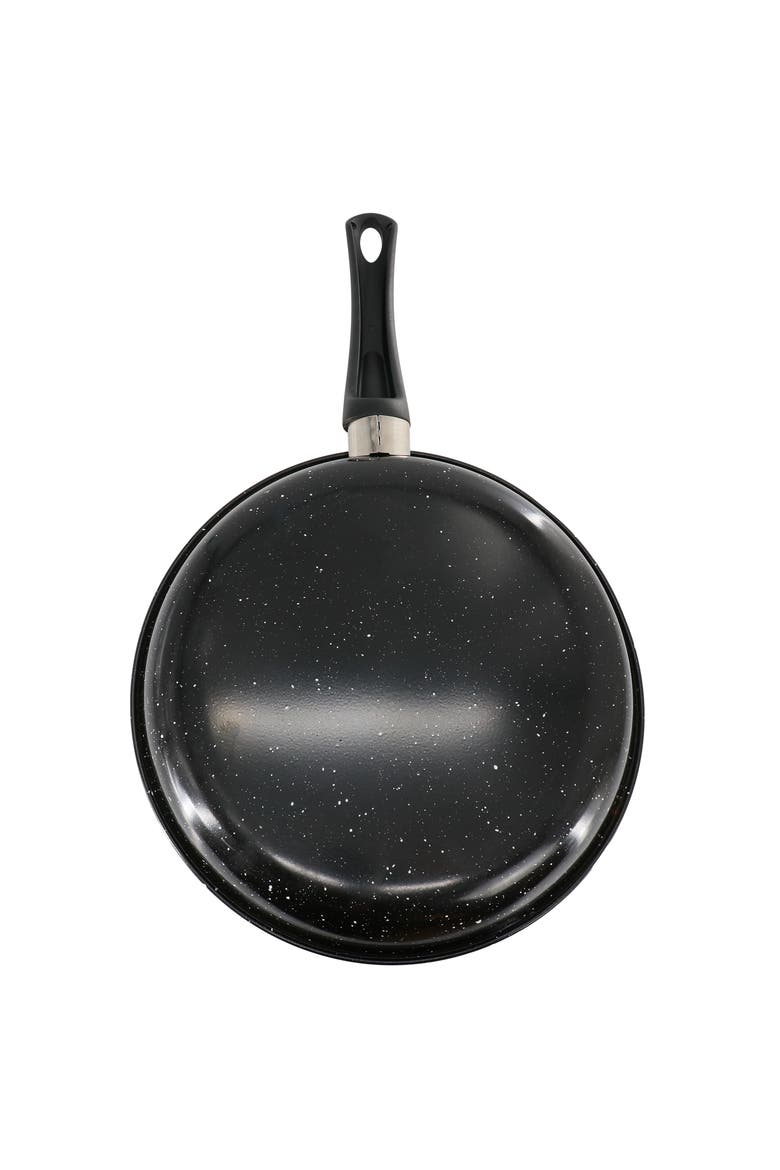 Delhi 11 Inch Round Nonstick Carbon Steel Frying Pan, Alternate, color, White