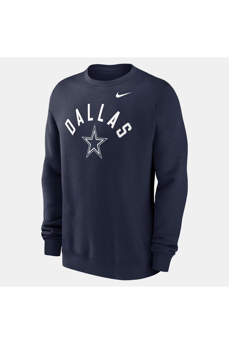 Men's Nike Navy Dallas Cowboys Primetime Club Sweatshirt, Alternate, color, Navy
