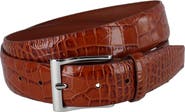 Trafalgar Elias Embossed Gator 35mm Leather Belt