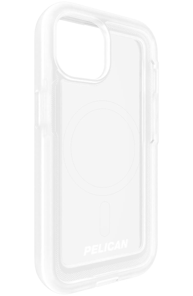 Pelican Voyager MagSafe Case for Apple iPhone 15 / iPhone 14 / iPhone 13, Alternate, color, Clear