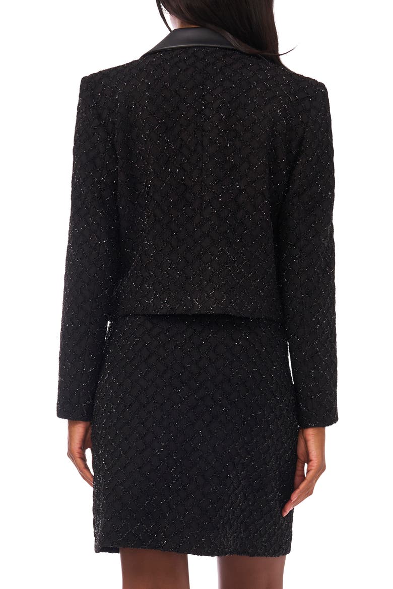 Metallic Crop Jacket, Alternate, color, RICH BLACK