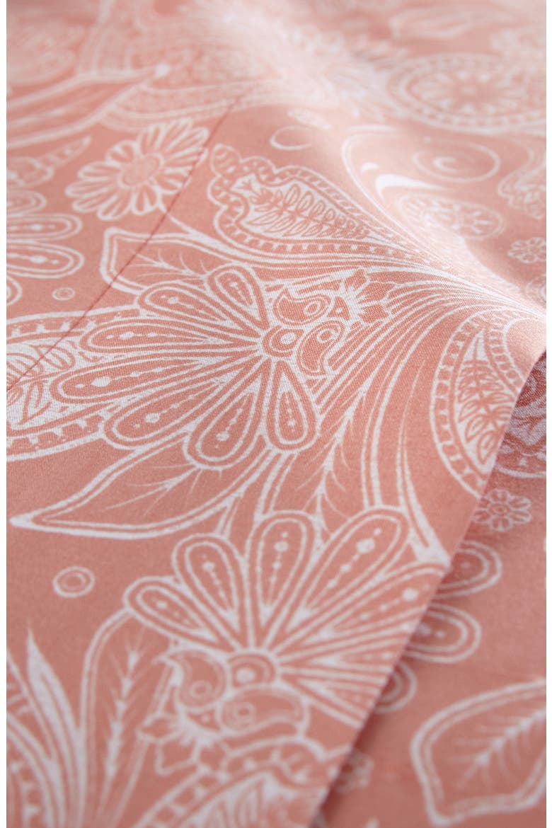Perfect Paisley Printed Sheet Set, Alternate, color, WHITE W/ CORAL HAZE PAISLEY