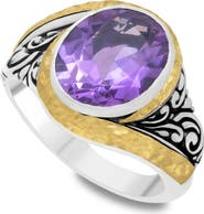SAMUEL B. Amethyst Filigree Ring