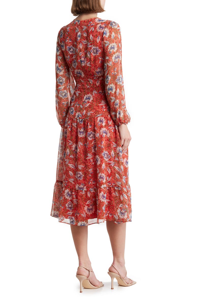 Sam Edelman Country Long Sleeve Faux Wrap Dress, Alternate, color,