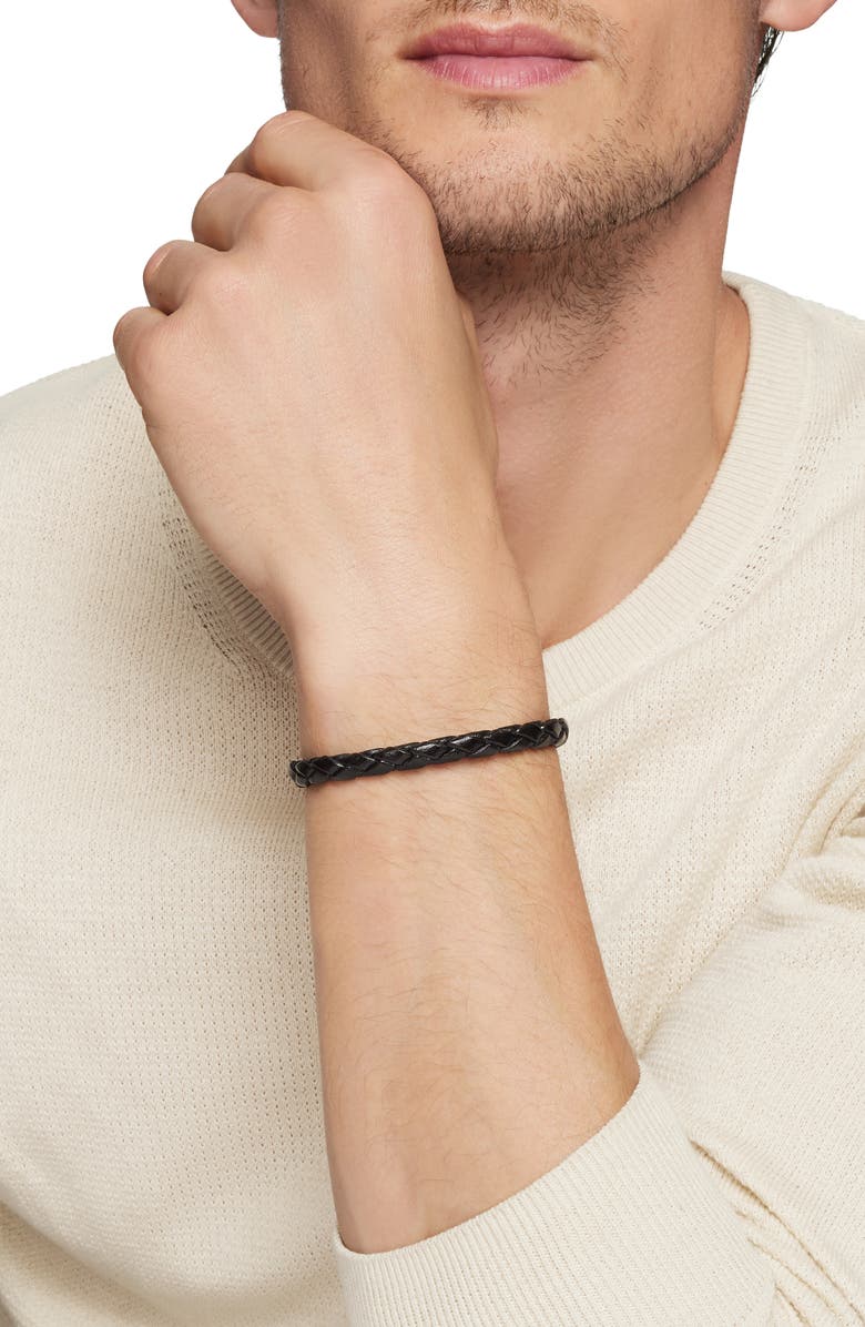 David Yurman 'Armory' Leather Bracelet, Alternate, color,