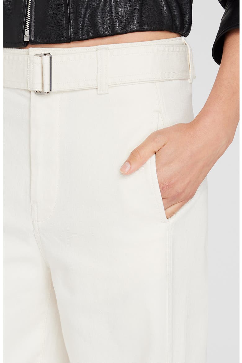 Belted Barrel Leg Utility Pants, Alternate, color, IVORY
