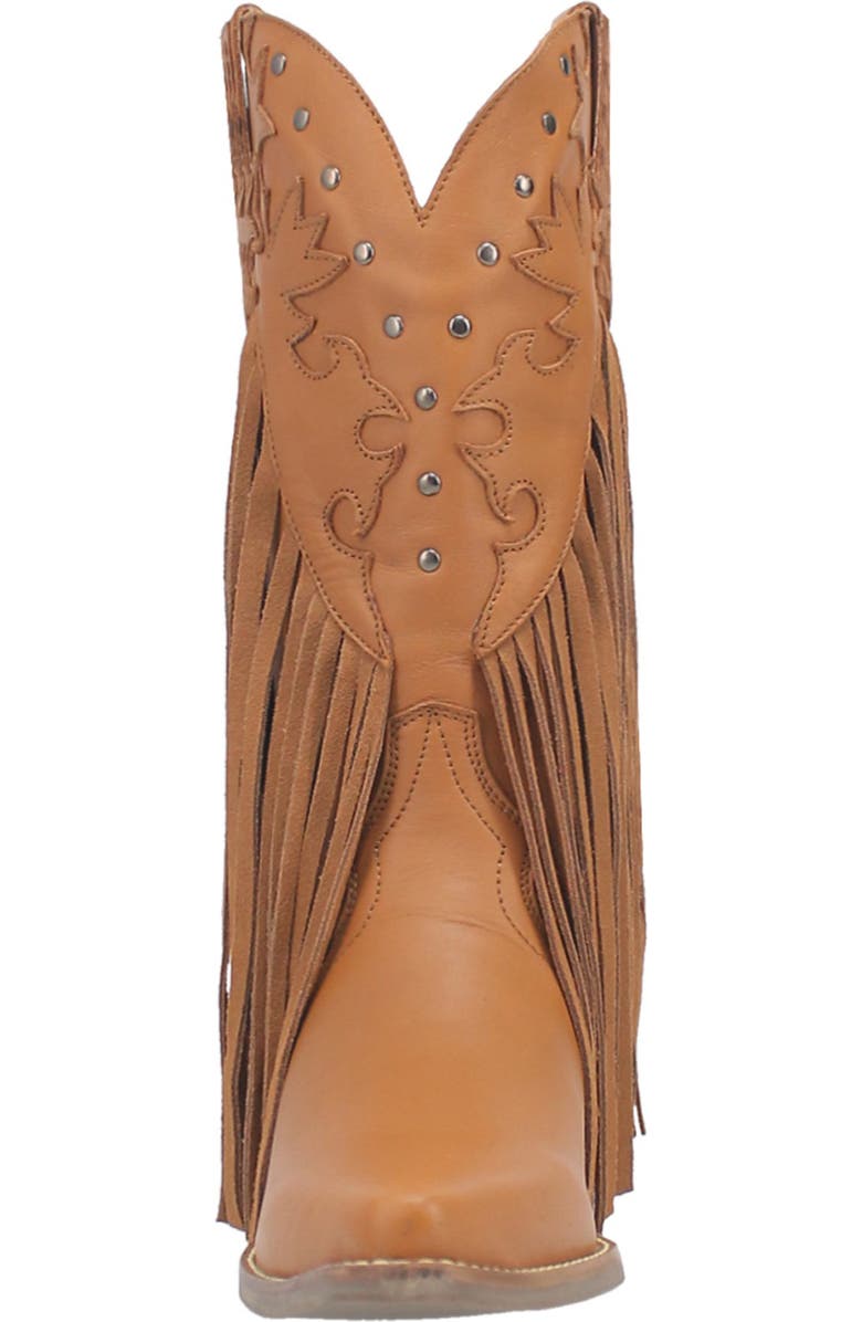 Dingo Hoedown Fringe Western Boot, Alternate, color, Camel