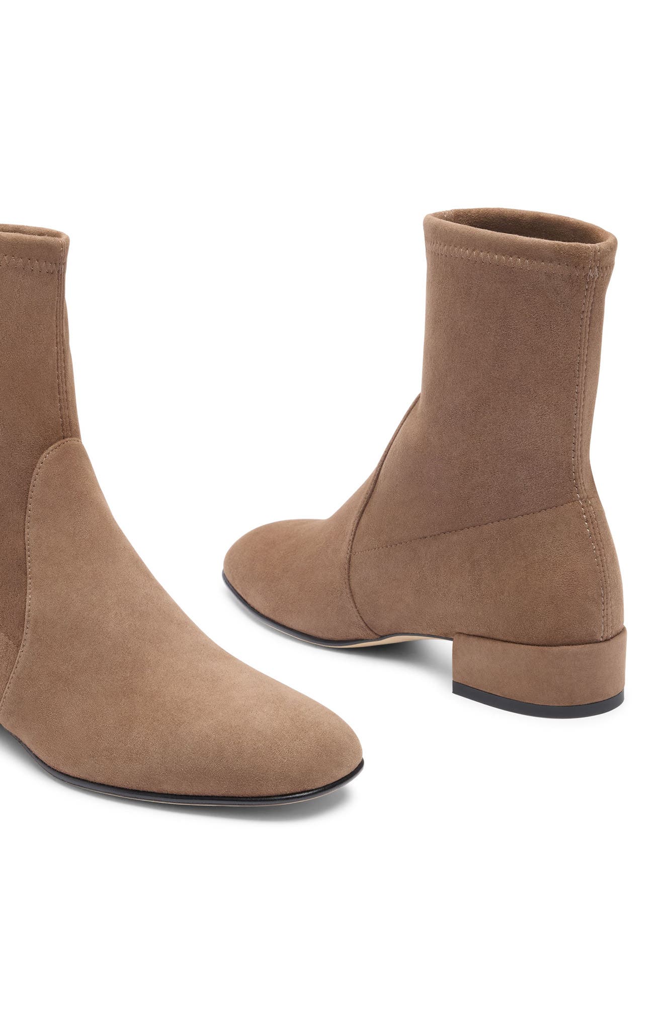 Bacari Leather Bootie, Alternate, color, WEATHEREDTAUPE